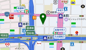 本町セントラルオフィスの地図画像