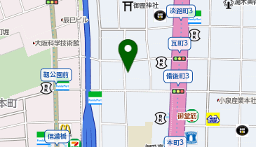 本町UMビルの地図画像