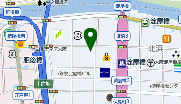 ウメトク淀屋橋ビルの地図画像