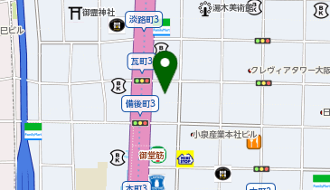 銀泉備後町ビルの地図画像