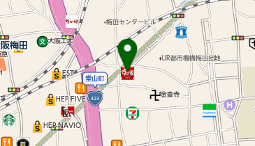 鳳城ビル」(大阪市北区-オフィスビル-〒530-0027)の地図/アクセス/地点