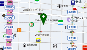 T&A淀屋橋ビルの地図画像
