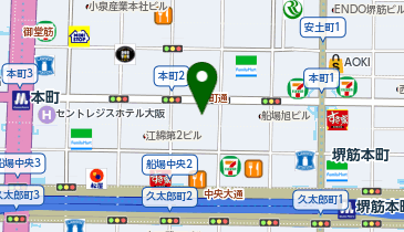 本町センタービルの地図画像