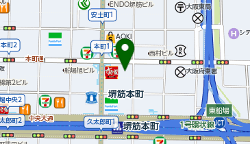 WAKITA堺筋本町ビルの地図画像