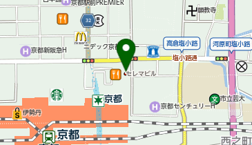京都駅（京都市下京区/駅）の地図｜地図マピオン