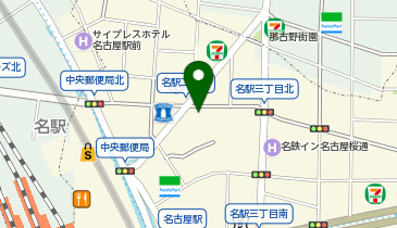 名駅セブンスタービルの地図画像