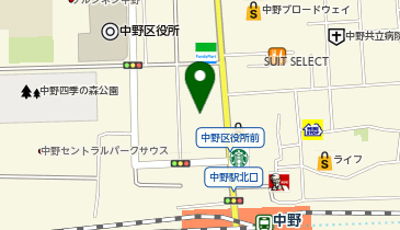 中野サンプラザレストランサンヴァンテアンダイニング日本料理なかのの地図画像