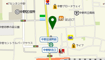 炭火焼干物食堂 しんぱち食堂 中野店の地図画像