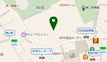 NHK放送センター5階食堂の地図画像