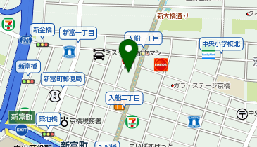 そば処桂庵 新富店の地図画像
