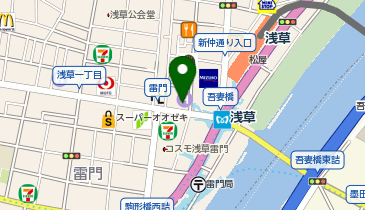 マイアミガーデン浅草店の地図画像