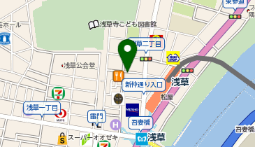 黒毛和牛 壱乃屋 浅草の地図画像