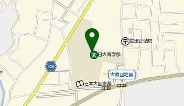 日本大学商学部 食堂2 ひまわりの地図画像