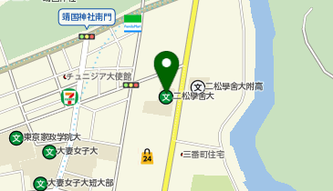 二松学舎大学13階レストラン cafe soraの地図画像