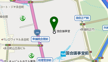 参議院議員食堂の地図画像