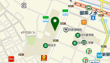 明大師弟食堂の地図画像