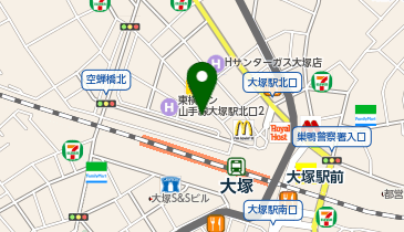 中国家常菜 玉仙楼 大塚店の地図画像