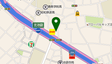 香港料理屋の地図画像