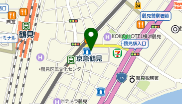 日乃屋カレー 京急鶴見店の地図画像