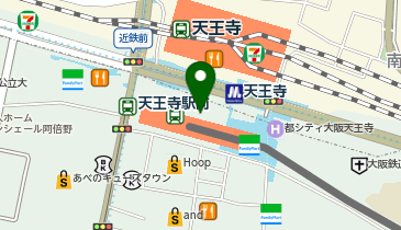 あべのハルカス近鉄本店タワー館 店員食堂の地図画像