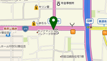 あほや 瓜破店の地図画像