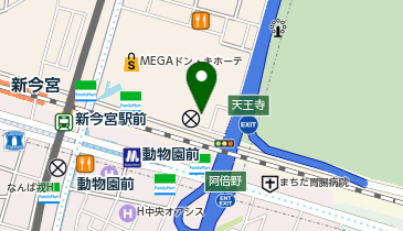 かめや食堂の地図画像