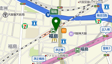 だるま焼売福島の地図画像