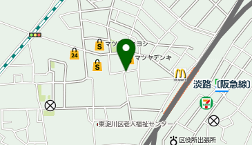 つけ麺 8982 凪の地図画像