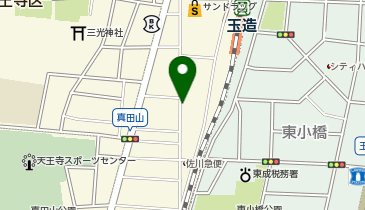 めんくい ひがしでの地図画像