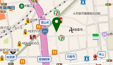 やきとりこまちの地図画像