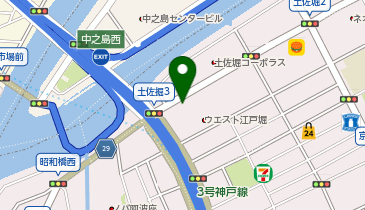 オーガニックテーブル阿波座の地図画像