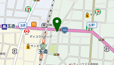 スナック てるの地図画像