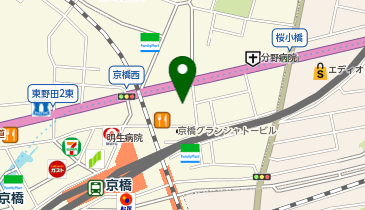 ニュータコイチ京橋店の地図画像