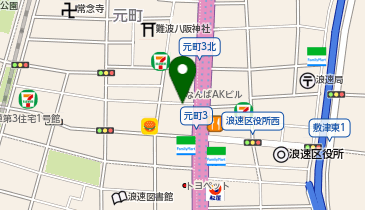 ハンバーガーのオクノの地図画像