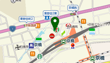 バーガーキング kiki京橋店の地図画像