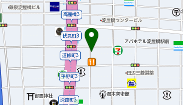 ビアガーデン ラグナグの地図画像