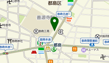 中華料理「天頂」の地図画像