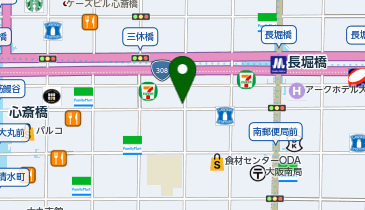 串かつ 心斎橋の近江屋の地図画像