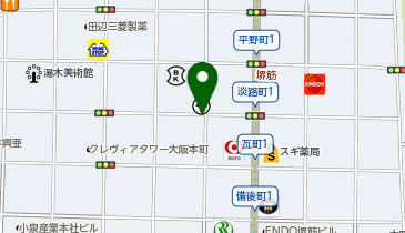 串カツじゃんじゃん本町店の地図画像