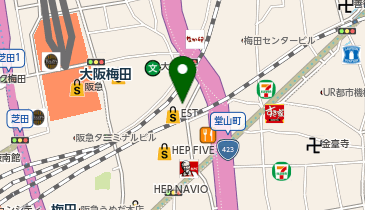 堂山食堂 EST店の地図画像