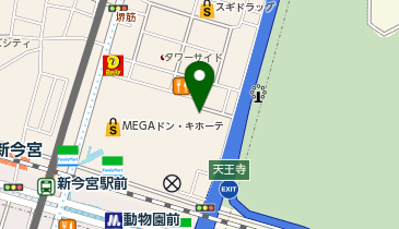 新世界パプリカ食堂の地図画像