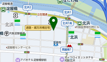 浪花そば北浜店の地図画像