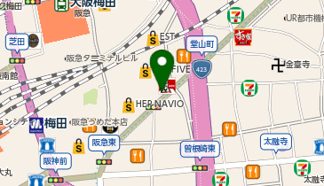 肉汁餃子のダンダダン 梅田店の地図画像