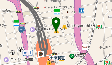 8TH SEA OYSTER Bar NU茶屋町店の地図画像