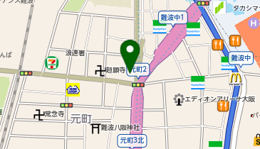 KASUYA  なんば元町店の地図画像