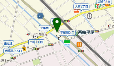 COMECOMEBURGER 平尾店の地図画像