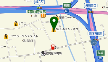 MEGAドン・キホーテ 福重店 ピザ作業室の地図画像