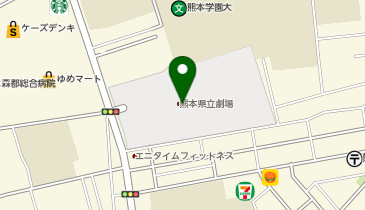 県立劇場レストラン七彩の地図画像