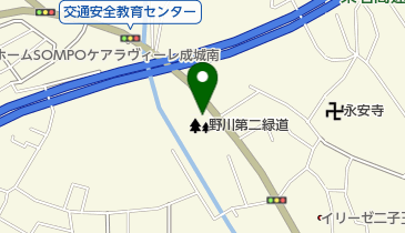 野川第二緑道の地図画像