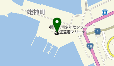 えさし海の駅(江差港マリーナ)の地図画像